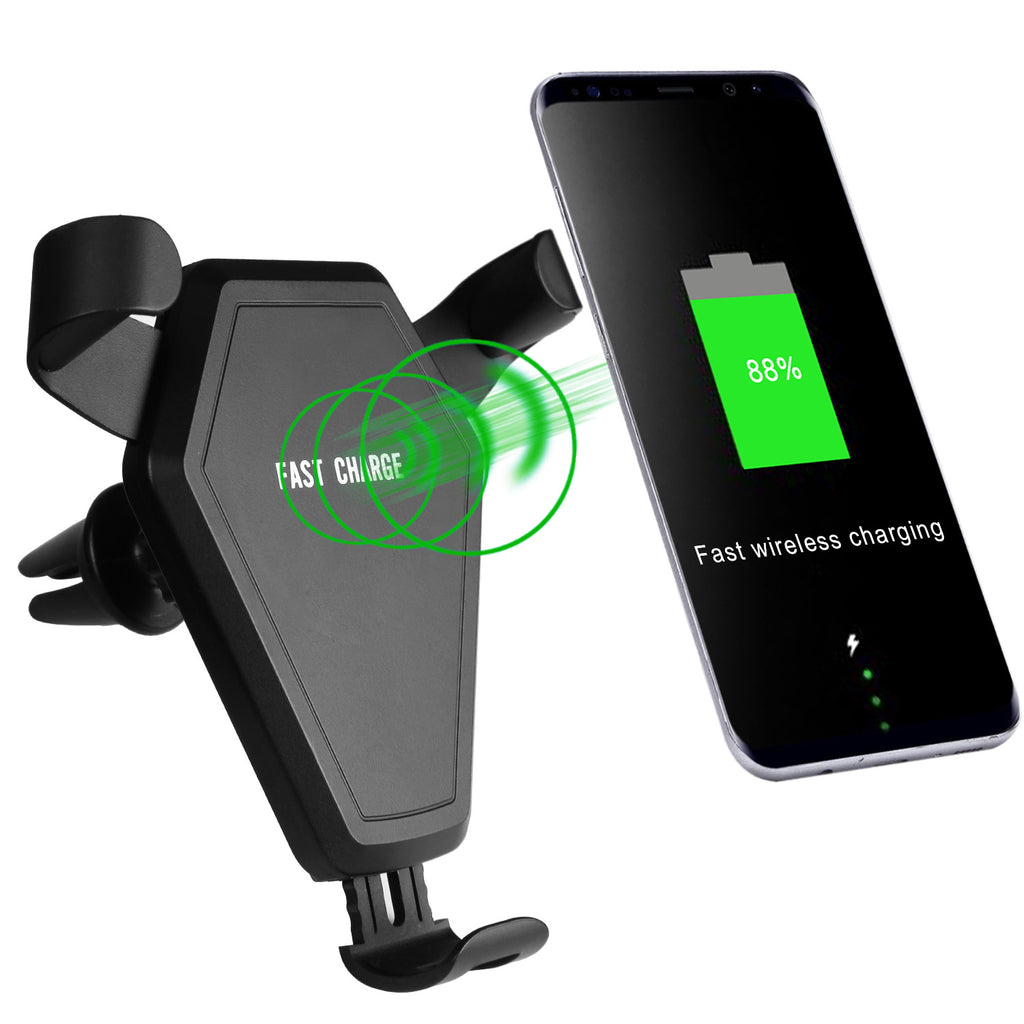 Car Wireless Charger with Phone Holder - Multi-Function